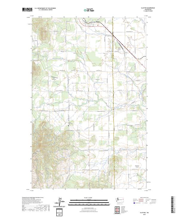 US Topo 7.5-minute map for Clayton WA