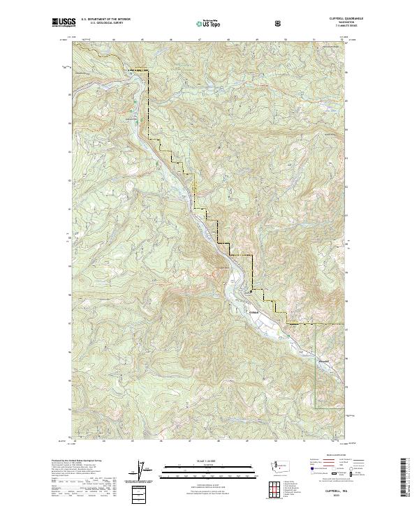 US Topo 7.5-minute map for Cliffdell WA