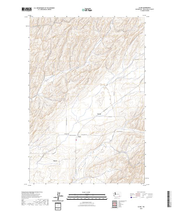 US Topo 7.5-minute map for Clyde WA