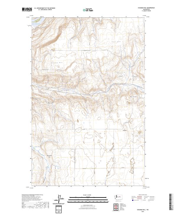 US Topo 7.5-minute map for Coleman Hill WA