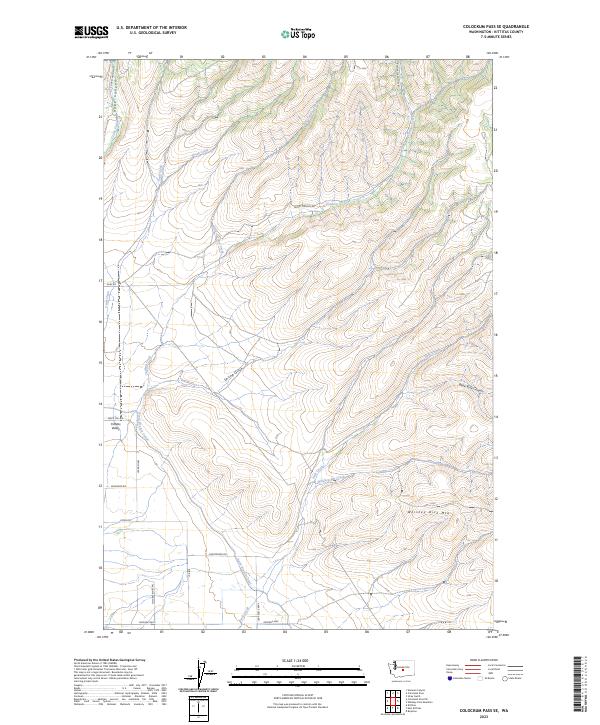 US Topo 7.5-minute map for Colockum Pass SE WA