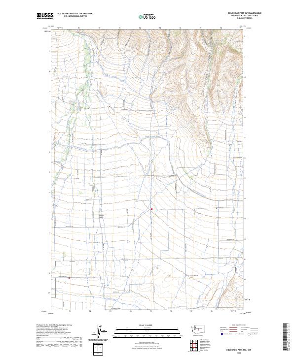 US Topo 7.5-minute map for Colockum Pass SW WA