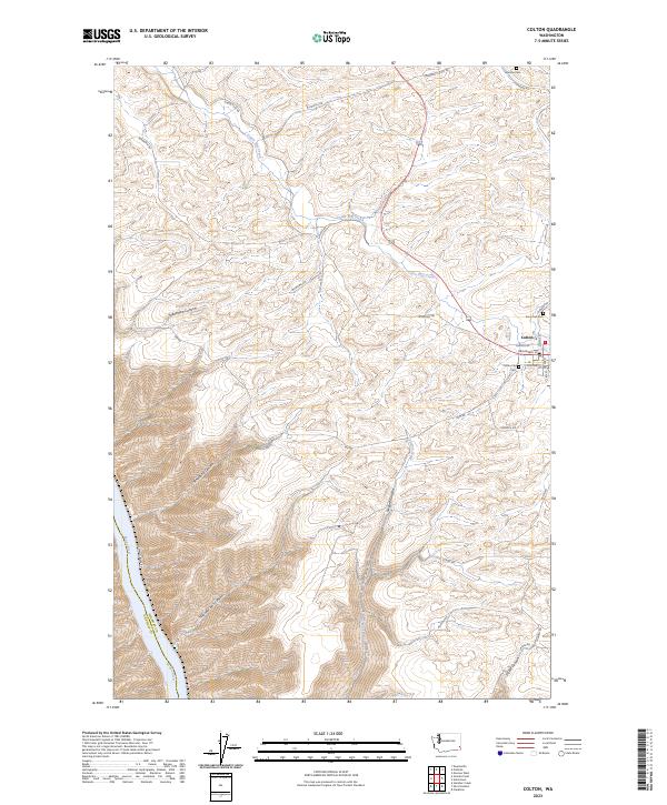 US Topo 7.5-minute map for Colton WA