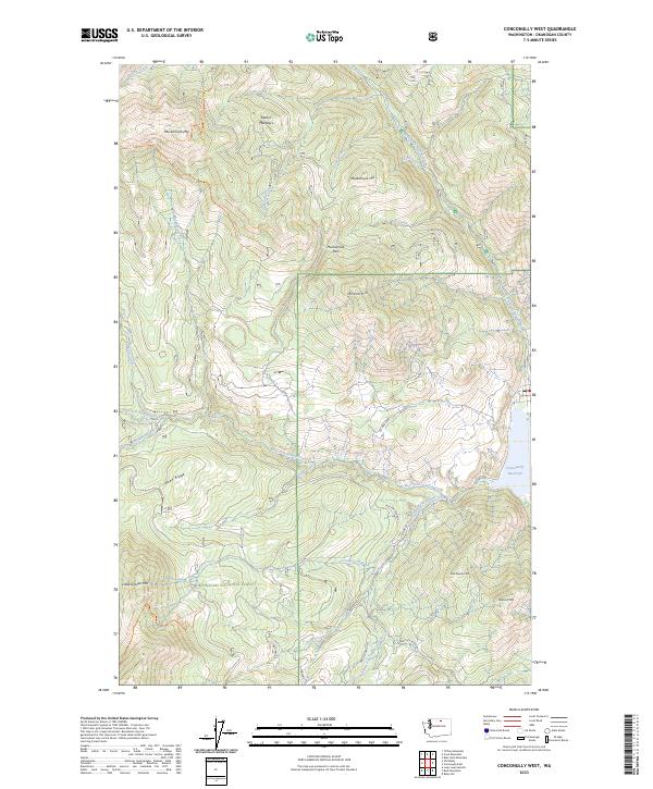 US Topo 7.5-minute map for Conconully West WA