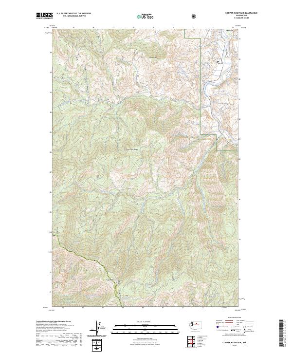 US Topo 7.5-minute map for Cooper Mountain WA