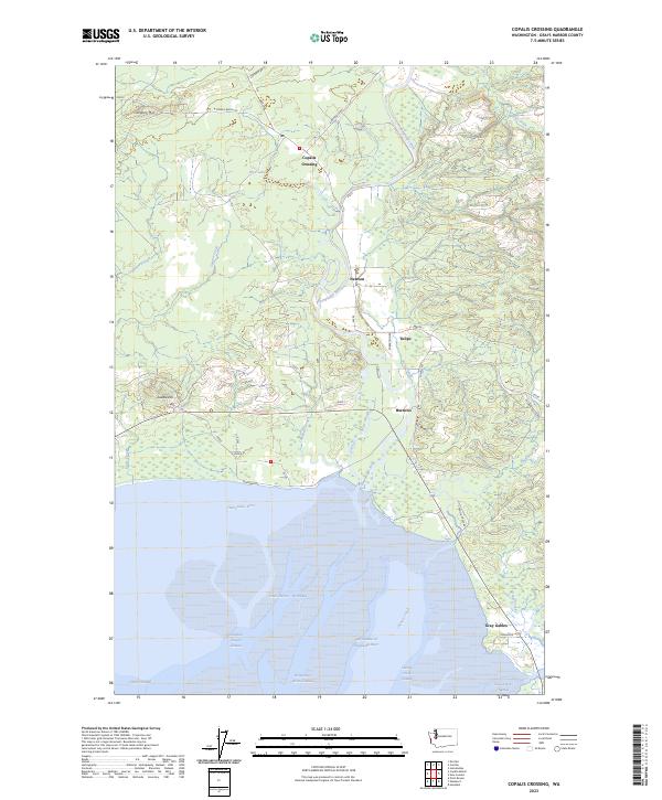 US Topo 7.5-minute map for Copalis Crossing WA