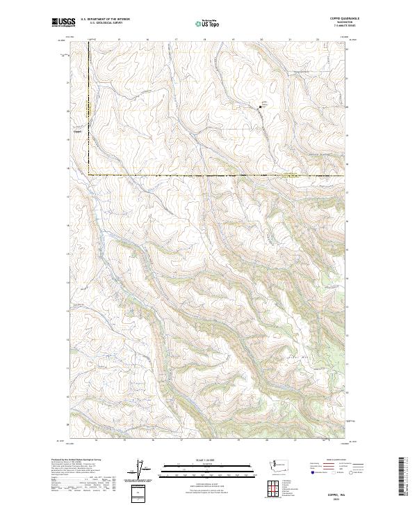 US Topo 7.5-minute map for Coppei WA