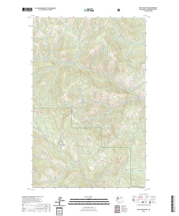 US Topo 7.5-minute map for Coxit Mountain WA