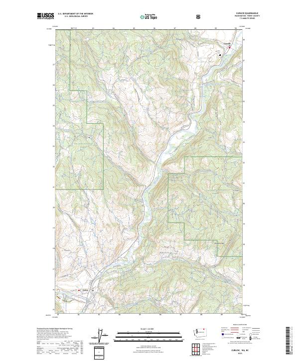 US Topo 7.5-minute map for Curlew WABC