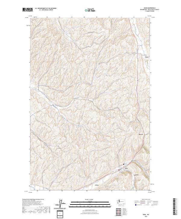 US Topo 7.5-minute map for Dixie WA