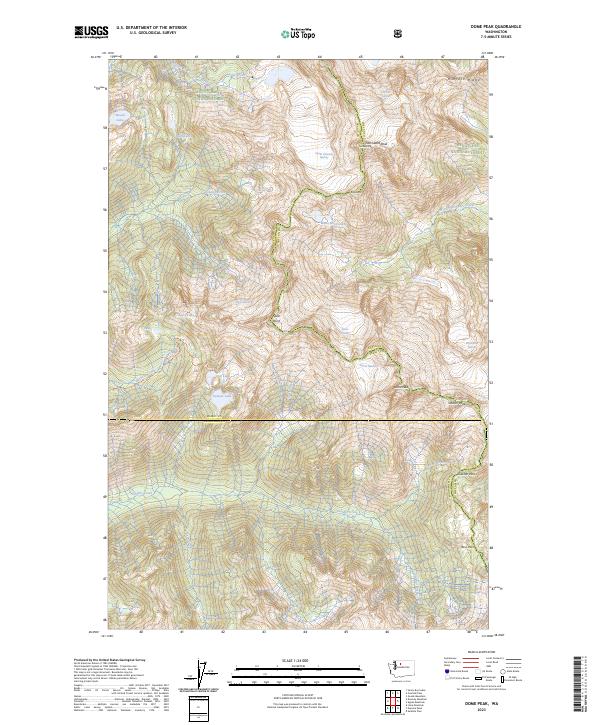 US Topo 7.5-minute map for Dome Peak WA