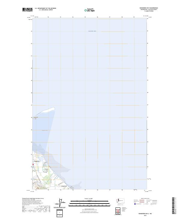 US Topo 7.5-minute map for Dungeness OE E WA