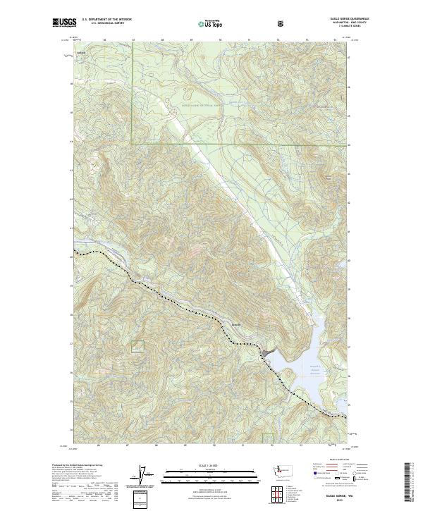 US Topo 7.5-minute map for Eagle Gorge WA