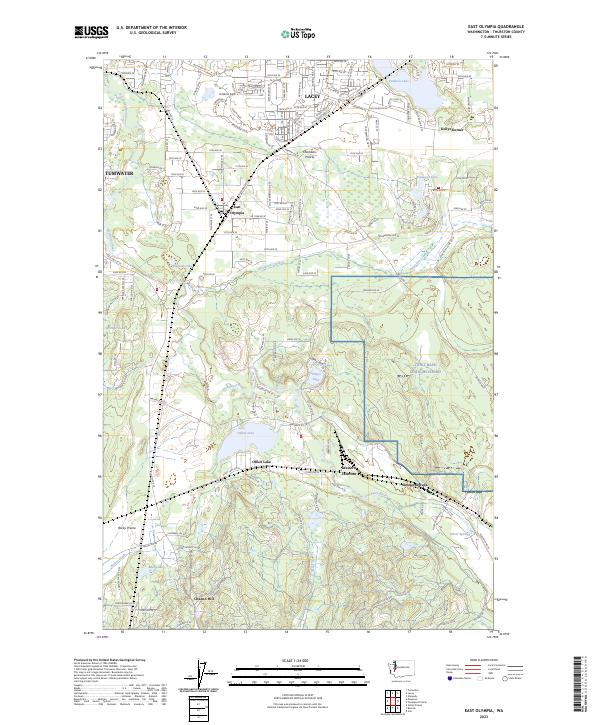 US Topo 7.5-minute map for East Olympia WA