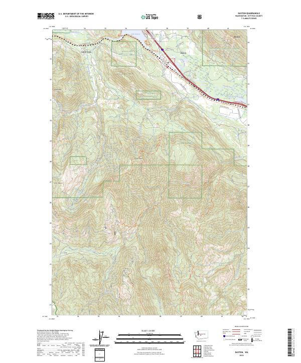 US Topo 7.5-minute map for Easton WA