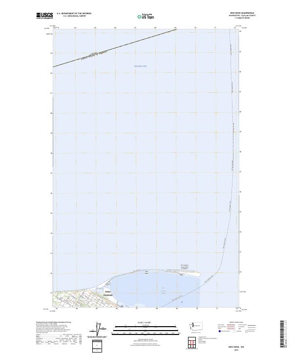 US Topo 7.5-minute map for Ediz Hook WA