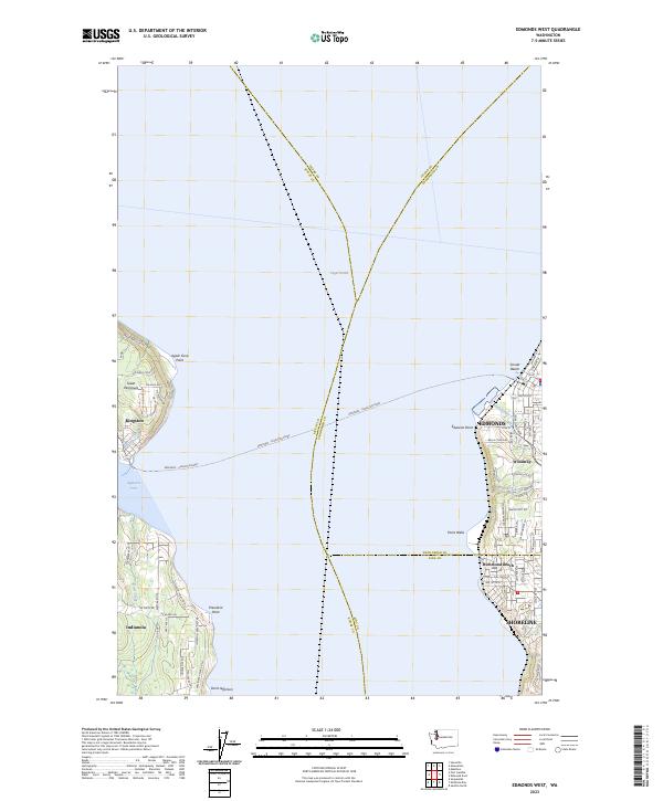 US Topo 7.5-minute map for Edmonds West WA