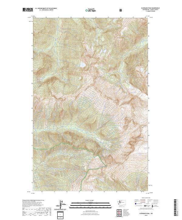 US Topo 7.5-minute map for Eldorado Peak WA