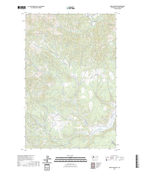 US Topo 7.5-minute map for Empey Mountain WA