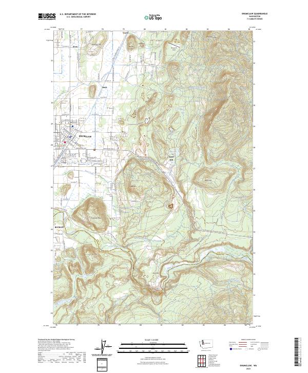 US Topo 7.5-minute map for Enumclaw WA