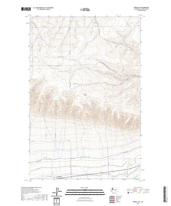 US Topo 7.5-minute map for Ephrata SW WA