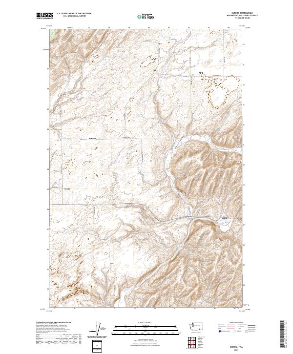 US Topo 7.5-minute map for Eureka WA