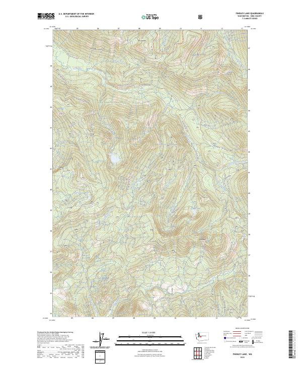 US Topo 7.5-minute map for Findley Lake WA