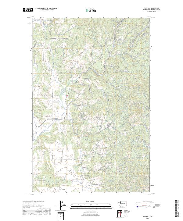 US Topo 7.5-minute map for Foothills WA