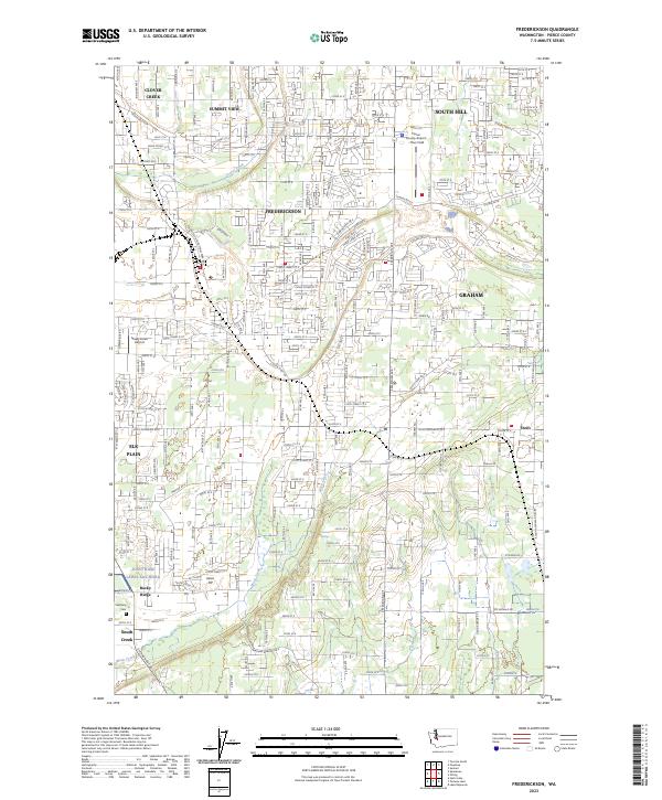 US Topo 7.5-minute map for Frederickson WA