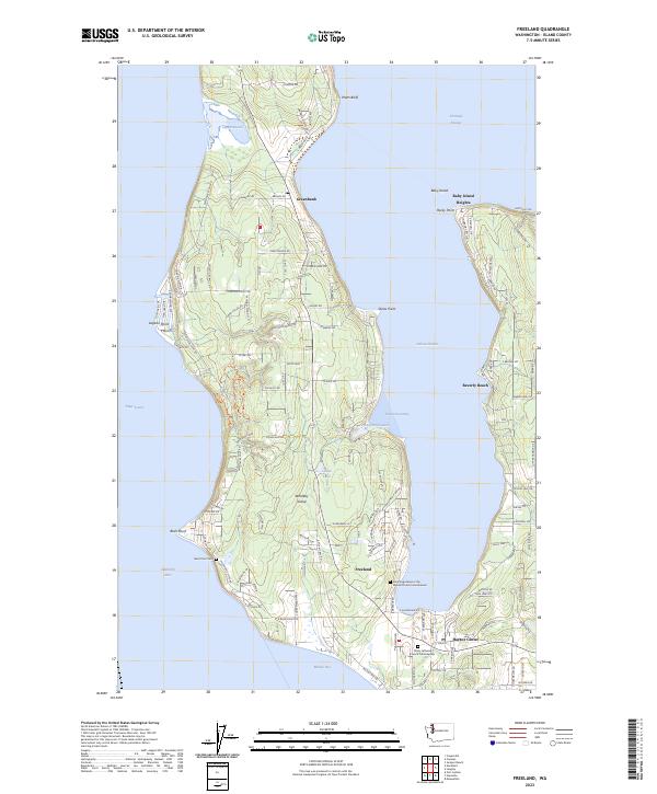 US Topo 7.5-minute map for Freeland WA