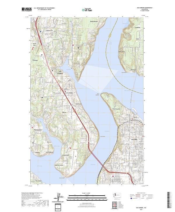 US Topo 7.5-minute map for Gig Harbor WA