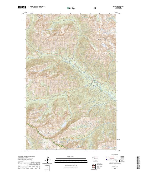 US Topo 7.5-minute map for Gilbert WA