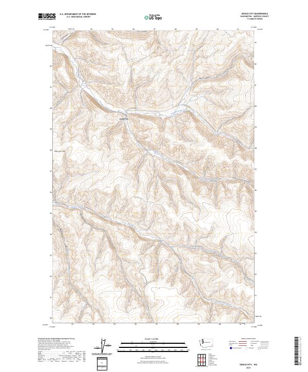 US Topo 7.5-minute map for Gould City WA