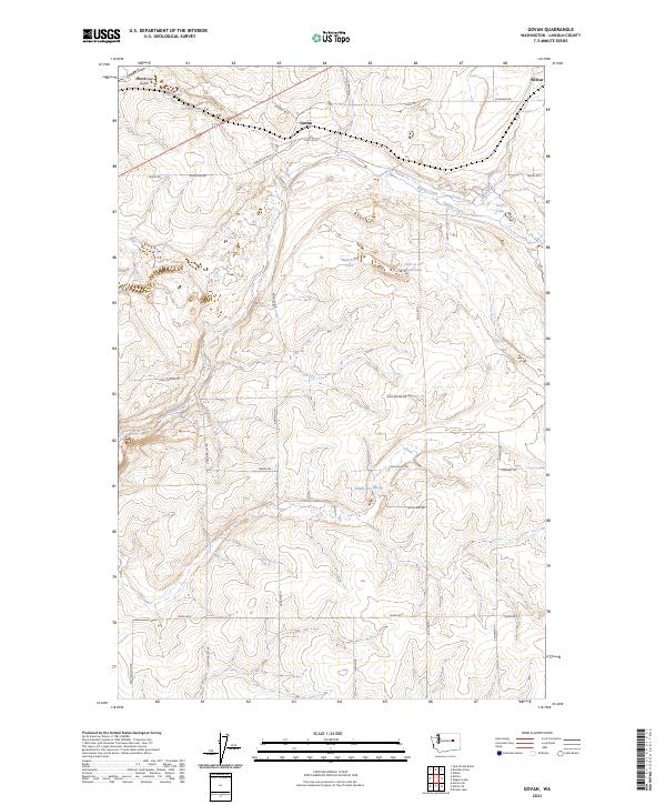 US Topo 7.5-minute map for Govan WA