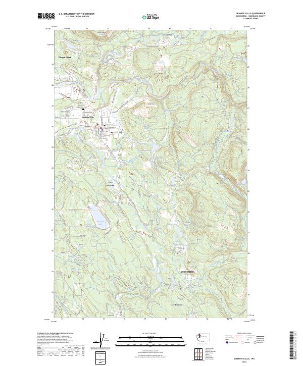 US Topo 7.5-minute map for Granite Falls WA