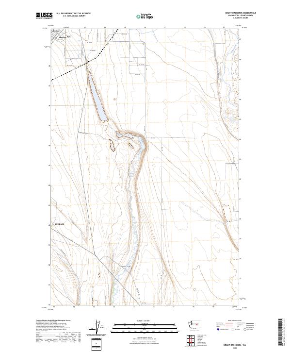 US Topo 7.5-minute map for Grant Orchards WA