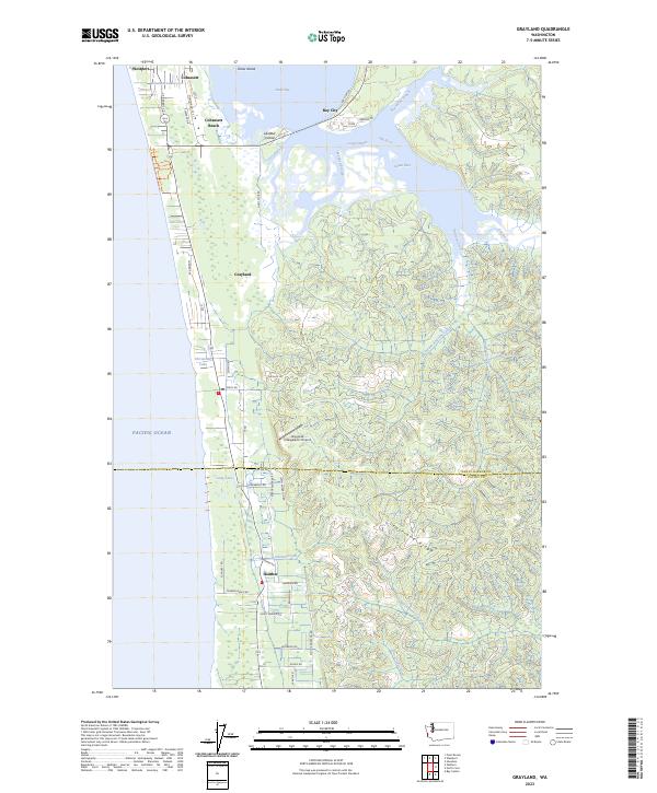 US Topo 7.5-minute map for Grayland WA