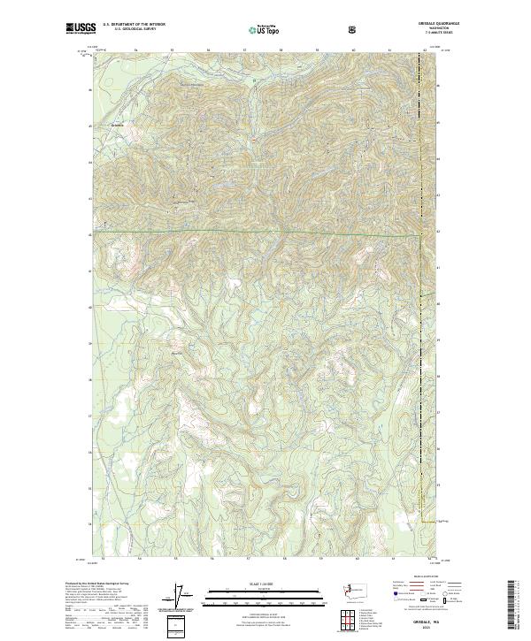 US Topo 7.5-minute map for Grisdale WA