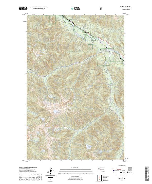 US Topo 7.5-minute map for Grotto WA