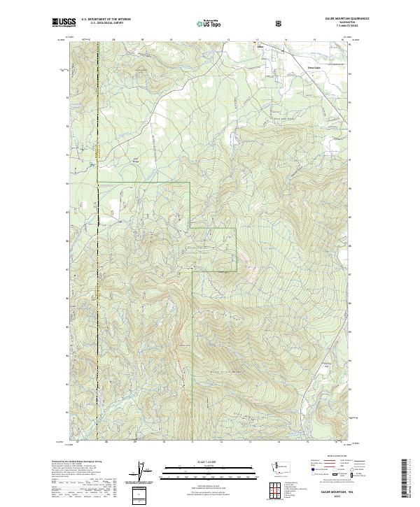 US Topo 7.5-minute map for Guler Mountain WA