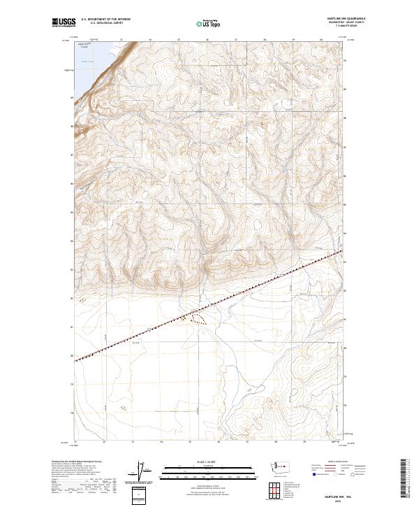 US Topo 7.5-minute map for Hartline NW WA