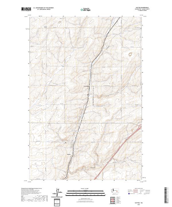 US Topo 7.5-minute map for Hatton WA