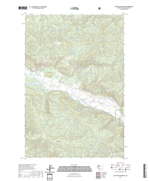 US Topo 7.5-minute map for Hoffstadt Mountain WA