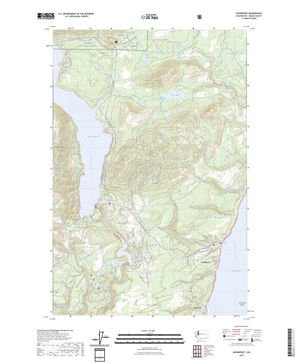 US Topo 7.5-minute map for Hoodsport WA