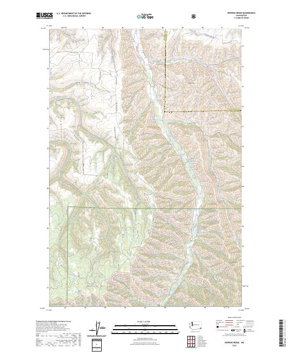 US Topo 7.5-minute map for Hopkins Ridge WA