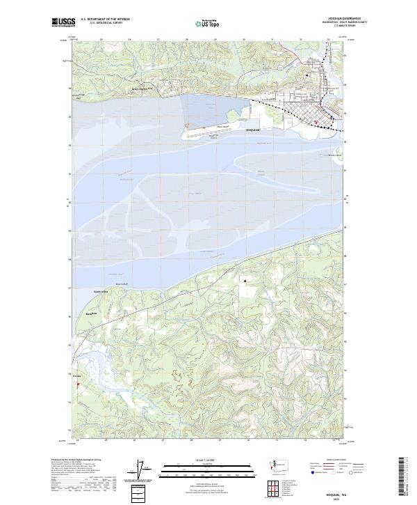 US Topo 7.5-minute map for Hoquiam WA