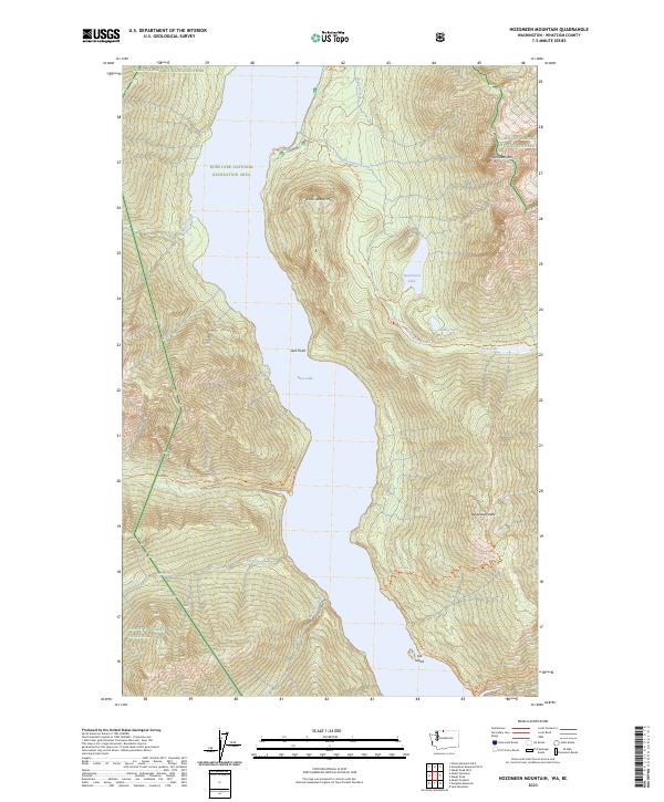 US Topo 7.5-minute map for Hozomeen Mountain WABC