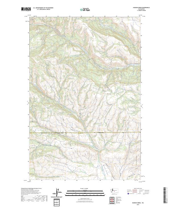 US Topo 7.5-minute map for Hudson Creek WA