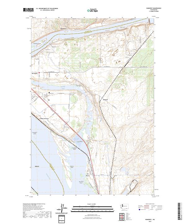 US Topo 7.5-minute map for Humorist WA