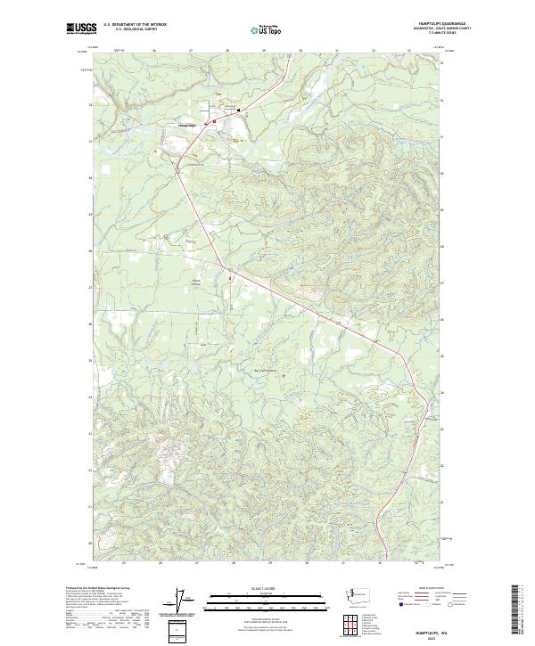 US Topo 7.5-minute map for Humptulips WA